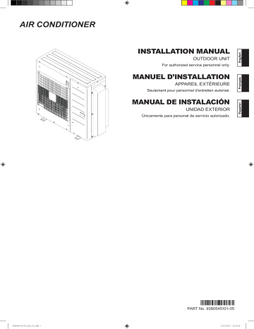 Installation manuel | Fujitsu AOU36RLXFZH Guide d'installation | Fixfr