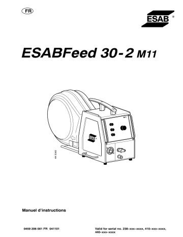 ESAB ESABFeed 30-2 M11 Manuel utilisateur | Fixfr