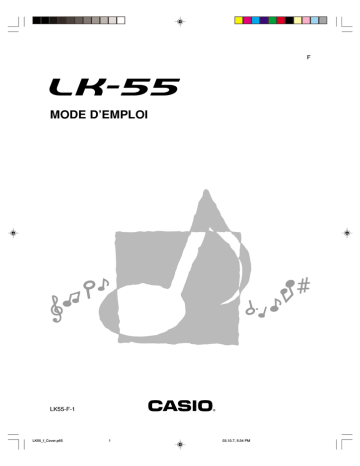 Manual | Casio LK-55 Manuel utilisateur | Fixfr