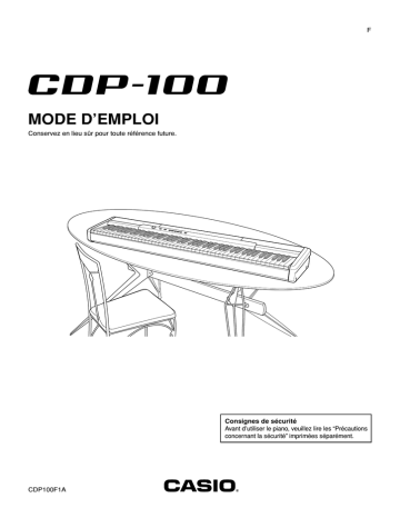Manual | Casio CDP-100 Manuel utilisateur | Fixfr