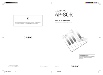 Manual | Casio AP-80R Manuel utilisateur | Fixfr