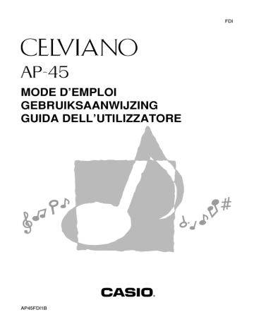 Manual | Casio AP-45 Manuel utilisateur | Fixfr