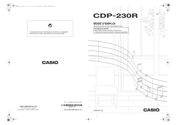 Manual | Casio CDP-230R Manuel utilisateur | Fixfr