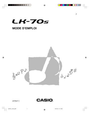 Manual | Casio LK-70S Manuel utilisateur | Fixfr