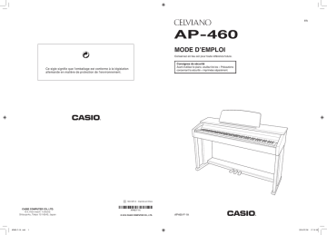 Manual | Casio AP-460 Manuel utilisateur | Fixfr