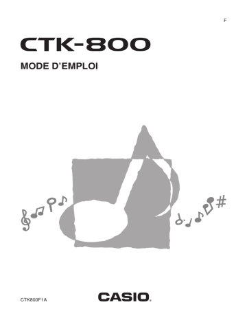 Manual | Casio CTK-800 Manuel utilisateur | Fixfr