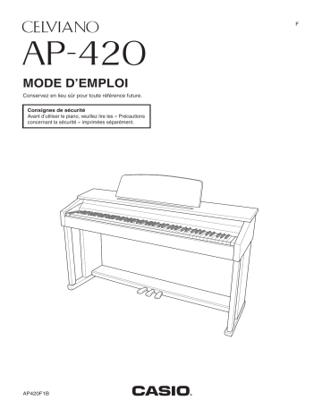 Manual | Casio AP-420 Manuel utilisateur | Fixfr