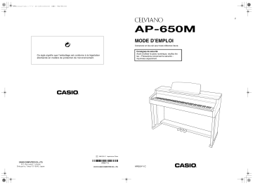 Manual | Casio AP-650M Manuel utilisateur | Fixfr