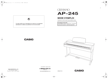 Manual | Casio AP-245 Manuel utilisateur | Fixfr