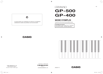 Manual | Casio GP-500 Manuel utilisateur | Fixfr