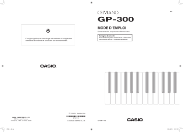 Manual | Casio GP-300 Manuel utilisateur | Fixfr