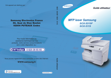 Samsung SCX-5115 Manuel utilisateur | Fixfr