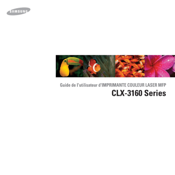 Samsung CLX-3160FN Manuel utilisateur | Fixfr