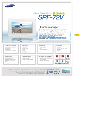 Samsung SPF-72V Manuel utilisateur | Fixfr