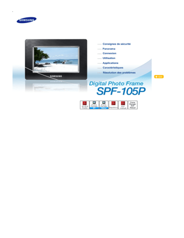 Samsung SPF-105P Manuel utilisateur | Fixfr