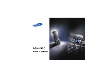 Samsung SGH-I550W Manuel utilisateur | Fixfr