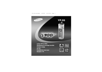 YP-55V | YP-55H | Samsung YP-55X Manuel utilisateur | Fixfr