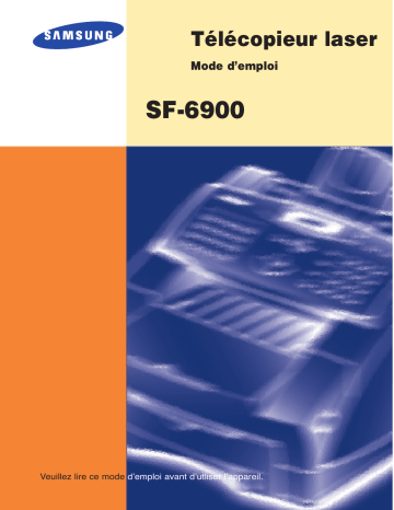 Samsung SF-6900 Manuel utilisateur | Fixfr