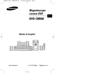 Samsung DVD-CM500 Manuel utilisateur | Fixfr