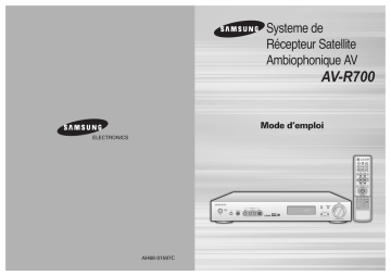 Samsung AV-R700 Manuel utilisateur | Fixfr