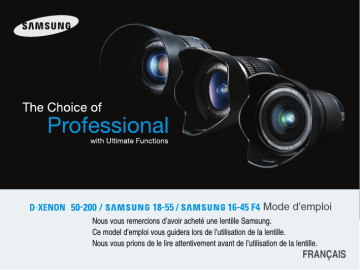 Samsung D-XENON 50-200 Manuel utilisateur | Fixfr