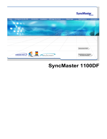 Samsung 1100DF Manuel utilisateur | Fixfr