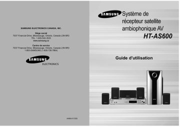 Samsung HT-AS600 Manuel utilisateur | Fixfr