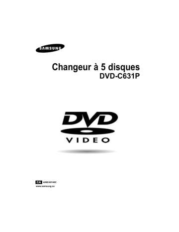 Samsung DVD-C631P Manuel utilisateur | Fixfr