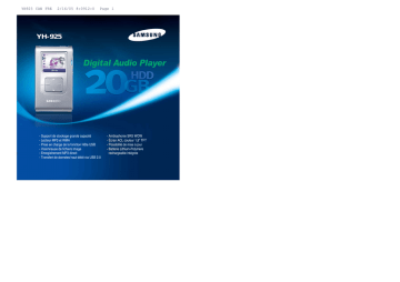 Samsung YH-925GS Manuel utilisateur | Fixfr