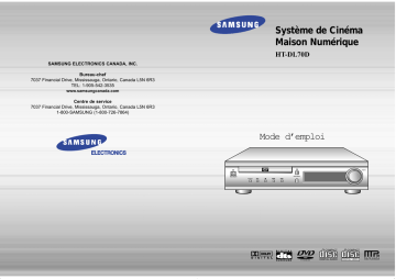 Samsung HTDL70 Manuel utilisateur | Fixfr