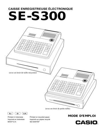 Manuel utilisateur | Casio SE-S300 Mode d'emploi | Fixfr