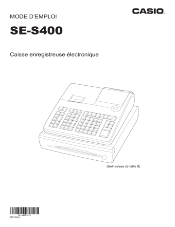 Manuel utilisateur | Casio SE-S400 Mode d'emploi | Fixfr