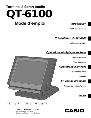Manuel utilisateur | Casio QT-6100 Mode d'emploi | Fixfr
