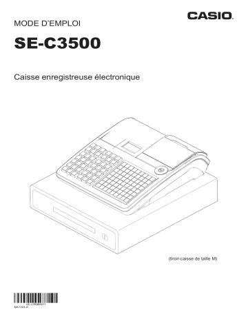 Manuel utilisateur | Casio SE-C3500 Mode d'emploi | Fixfr