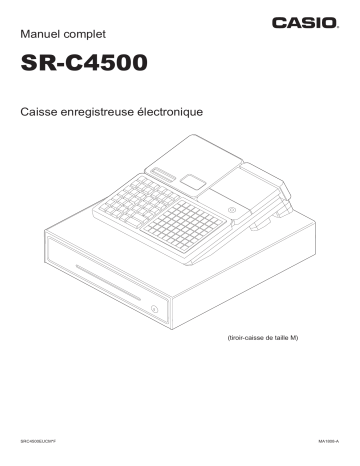 Manuel utilisateur | Casio SR-C4500 Mode d'emploi | Fixfr