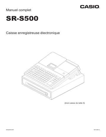 Manuel utilisateur | Casio SR-S500 Mode d'emploi | Fixfr