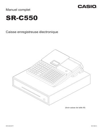 Manuel utilisateur | Casio SR-C550 Mode d'emploi | Fixfr