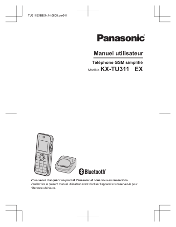 Mode d'emploi | Panasonic KXTU311EXBE Operating instrustions | Fixfr