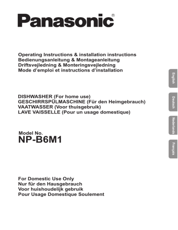Mode d'emploi | Panasonic NPB6M1FIGB Operating instrustions | Fixfr
