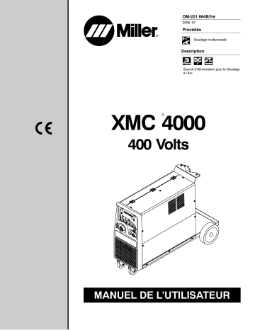 206460 | Manuel du propriétaire | Miller XMC 4000 Manuel utilisateur | Fixfr