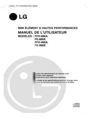 LG FFH-986A Manuel du propriétaire | Fixfr