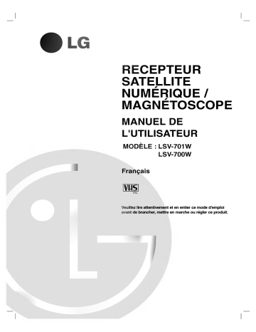 LG LSV-700W Manuel du propriétaire | Fixfr