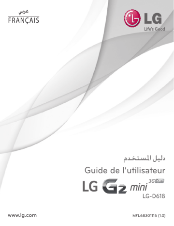 LG LGD618 Manuel du propriétaire | Fixfr