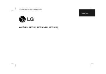 LG MCD503 Manuel du propriétaire | Fixfr