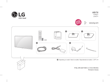 LG 24LF457A Manuel du propriétaire | Fixfr