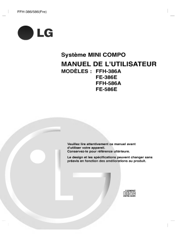 LG FFH-386A Manuel du propriétaire | Fixfr