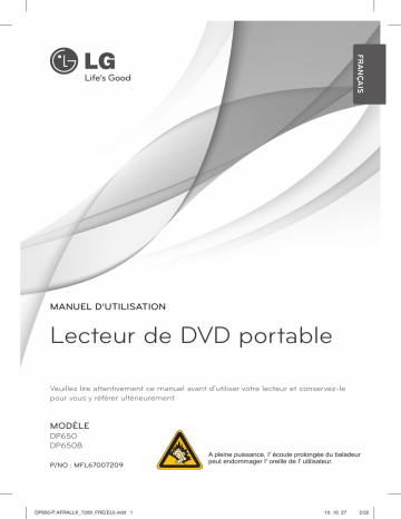 LG LG DP650 Manuel du propriétaire | Fixfr