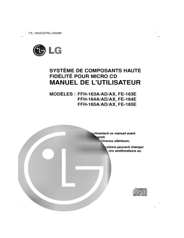 LG FFH-165AD Manuel du propriétaire | Fixfr