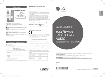 LG LG SJ6 Manuel du propriétaire | Fixfr