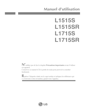 LG L1715SS Manuel du propriétaire | Fixfr
